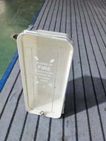 QIMINGSTAR TH02-30 5LB/10LB/20LB Rouge/Blanc ABS Armoire pour extincteur de style américain personnalisable