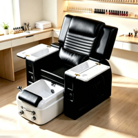 Fauteuil de pédicure de luxe moderne et réglable pour spa des pieds, station de manucure, salons, et soins des cils