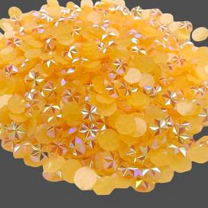 Strass <span class=keywords><strong>en</strong></span> résine AB effet gelée flocon de neige ronds 4mm 5mm 6mm, à dos plat, <span class=keywords><strong>en</strong></span> vrac, pour nail art, pierres décoratives et accessoires de bricolage - Product Image 2