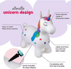 Jouet gonflable personnalisé de cheval sautant de bébé pour des enfants pour la voûte de spectacle et les manèges de licorne jouet de Type animal - Product Image 6