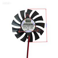Ventilateur de carte graphique électrique XDR 7010 12V 0.28A 4500RPM avec double roulement à billes, refroidissement DC, personnalisable OEM/ODM