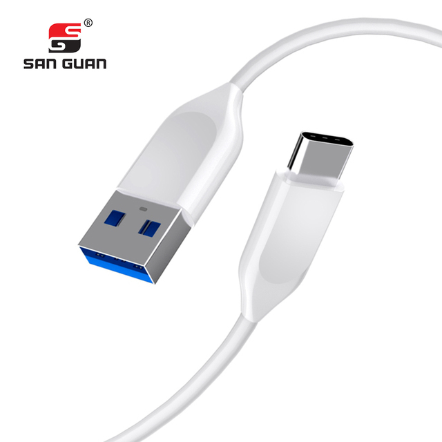 New ABS USB 3.1 Gen 1 Type-C Foil Shielded Cable TPE Jacket 3A 60W PD Fast Charging 5Gbps Data Transfer Computer Earphone Camera