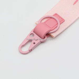 Dragonne courte rose tendance, personnalisable en couleur et taille, avec accroche-épingle, logo imprimé en soie en relief, pour téléphone et voiture - Product Image 6