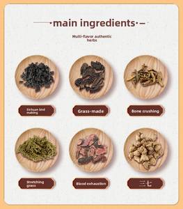 خلاصة عشبية صينية مخصصة عبر الجلد الطب الوركي لتخفيف آلام العصب الجص مرهم مناسب للجسم الجص الأسود - Product Image 6