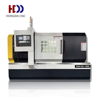 Torno CNC de bancada horizontal de alta precisión CK6150 CK6163 adopta el sistema de control GSK y está equipado con dispositivo de alimentación automática.