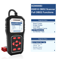NCFKOS KW818 OBD2 Scanner Car Scan Diagnostic Tool With Reset Clear Check Engine Code Reader for All OBD II Vehicles