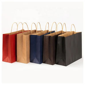 Bolsas de <span class=keywords><strong>Papel</strong></span> <span class=keywords><strong>Kraft</strong></span> y <span class=keywords><strong>Papel</strong></span> Reciclado Ecológicas con Asas de Cordón de <span class=keywords><strong>Papel</strong></span> Trenzado para Comida para Llevar, Compras, Tamaños y Colores Personalizables - Product Image 5