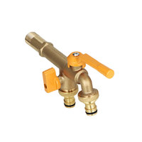 Rastaps XX- 20782 yeni tasarım açık çift dokunun Outlet alüminyum sap pirinç bahçe musluk horoz su dokunun Bibcock