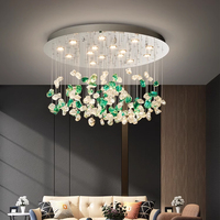 Luminaires décoratifs en verre coloré à LED personnalisés, surface métallique, montage mural, lustre moderne, salon, restaurant, hôtel