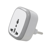 Adaptor Apple Lampu Malam Timer AC 10A Pengontrol Waktu PC Soket EU Sakelar Soket yang Dapat Disesuaikan Berbagai Stopkontak SDK CE