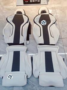 Coprisedili Auto Personalizzati in Pelle Nappa Bianca Chiaro per BMW Serie 3 2018, <span class=keywords><strong>Sedili</strong></span> <span class=keywords><strong>Sportivi</strong></span> M3 Aggiornati per Fila Anteriore - Product Image 6