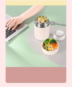 Portable Stainless Steel Soup Warmer <b>Container</b> Insulated Thermal Flask Jar Thermos Cup Lunch Box Set with Spoon <b>Wine</b> Cup - Product Image 5