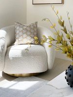 Fauteuil de réception de salon de style français, moderne, minimaliste, de luxe léger, pivotant, pour salon de beauté ou villa