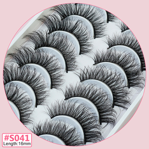 Abestyue nuovo Design Foxy alato occhio di gatto ciglia d'angelo naturale ciglia di seta finto visone Private Label soffici ciglia a striscia intera - Product Image 2