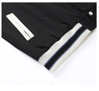 JC Vestes d'université vierges de grande taille bon marché Vestes d'université noires en vrac personnalisées pour hommes