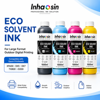 Encre éco-solvant 1L CMYK pour Epson I3200 XP600 DX5 DX7 Impression graphique pour affiches scolaires et éducatives