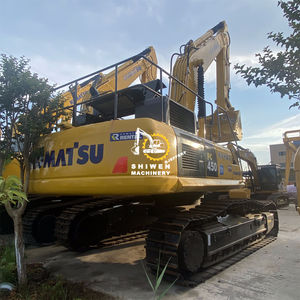 Excavatrice sur chenilles hydraulique Komatsu PC450-8 d'occasion d'origine japonaise, 45 tonnes, avec moteur et pompe, matériel de construction - Product Image 3