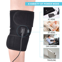 Genouillère chauffante réglable rechargeable, ceinture de massage électrique pour les soins des genoux et des jambes, pour hommes et femmes