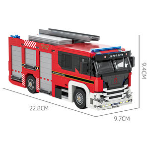 Jie Star 66036 dei vigili del <span class=keywords><strong>fuoco</strong></span> blocco per auto modello <span class=keywords><strong>di</strong></span> assemblaggio <span class=keywords><strong>di</strong></span> mattoncini per bambini ragazzo creativo educativo Set <span class=keywords><strong>di</strong></span> blocchi giocattolo Juguetes - Product Image 6