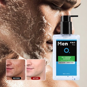 Nettoyant <span class=keywords><strong>Visage</strong></span> à la Glace et au Sable pour Hommes 4 en 1 Contrôle du Sébum Acné Niacinamide Réducteur de Pores Exfoliant Rasage Hydratant Nettoyant Doux - Product Image 2
