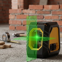 Instrument de nivellement automatique au laser infrarouge vert à cinq lignes de haute précision SP02 de deuxième génération pour sols et murs, fabriqué en Chine