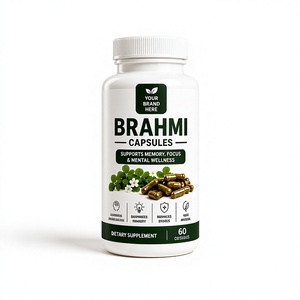 Cápsulas Vegetarianas de Extracto de Brahmi, 60 Unidades, Suplemento Botánico para el Bienestar, para la Memoria y el Sueño - Product Image 1