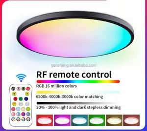 Moderne beliebte Decken leuchte Bunte RGB gesteuert von Smartphone oder Sprach steuerung LED Decken leuchte Home Smart Light