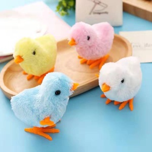 Giocattoli per animali domestici peluche pulcino che salta polli orologio automatico gatto giocattolo - Product Image 4