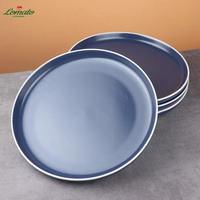 Pas cher Prix 7.5 Pouces Bleu Grès Steak Nourriture Snack Assiette Plate Modern Nordic Design Factory Direct dîner Plat
