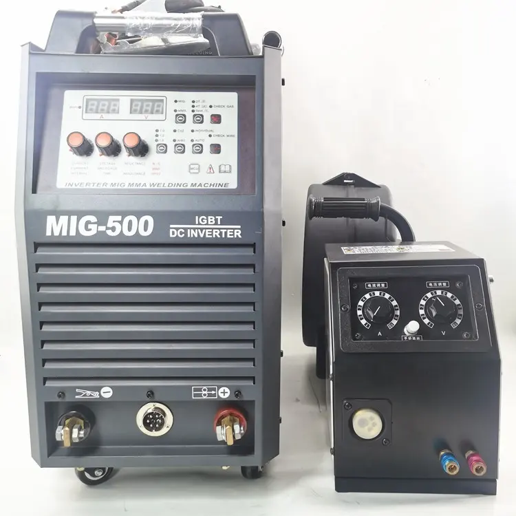 Mig kaynakçı 500 amp IGBT modülü Mig Mag Mma Inverter NBC 500 diğer ark kaynakçıları Co2 KAYNAK MAKINESİ fiyat MIG 500