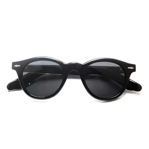 신상품 패션 선글라스 스톡 럭셔리 디자이너 선글라스 맞춤 로고 두꺼운 아세테이트 태양 유리 편광