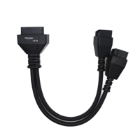 Cable adaptador cuadrado negro Autel Chrysler 12+8 para MS908 MS906 MaxiSys Pro Launch X431 Jeep Dodge Maserati, conector de diagnóstico