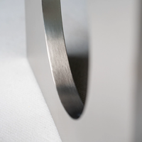 Pieds de table en acier inoxydable à découpe circulaire robustes pour la vente en gros, installation facile, base de table à manger pour hôtels et restaurants
