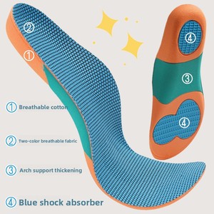 Semelles orthopédiques de soutien de la voûte plantaire, absorption des chocs, talonnettes en <span class=keywords><strong>U</strong></span> massantes, inserts antidérapants pour pieds plats et soulagement de la douleur au pied - Product Image 5