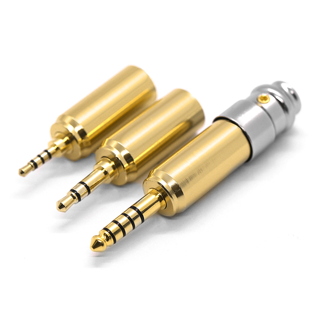 Dfd Gold Plated 2.5/3.5/4.4mm AC Output Earphone Adapter Plug for Headphones-Brand New