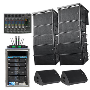 Fabrika PA Sistemi 10 İnç Line Array Hoparlörler, 18 İnç Subwoofer Sahne Ses Sistemi Ekipmanları Kilise Düğünleri İçin - Product Image 1