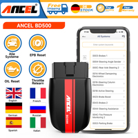 Escáner OBD2 ANCEL BD500 para VW y Audi, Herramienta de Diagnóstico Completo del Sistema con Servicio de Reinicio EPB y Reinicio de Aprendizaje del Acelerador