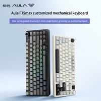 Structure de joint de clavier de jeu mécanique Aula F75 Max avec écran TFT et bouton rétro-éclairage RVB tri-mode échange à chaud pour Win/Mac