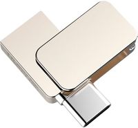 Clé USB 2-en-1 USB 3.0 + Type-C en métal 8 Go-512 Go OTG pour téléphone, tablette et PC