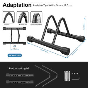 Support de rangement pour <span class=keywords><strong>vélos</strong></span> en acier support de stationnement pour <span class=keywords><strong>vélos</strong></span> support de vélo pour vtt/vélo de route - Product Image 5