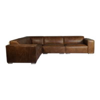 Canapé en cuir matelassé, lot de 7 places, mobilier de salon, haute qualité