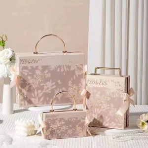 Rote Blume Schatten High-End Hochzeit Urlaub Geschenk <span class=keywords><strong>box</strong></span> Elegante Wellpappe Ordner Set mit verschwinden den Druck Handhabung - Product Image 6