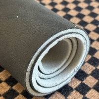 Nouvelle innovation 100% tissu en daim doux et durable en polyester avec support en mousse pour toit de voiture et intérieur de voiture