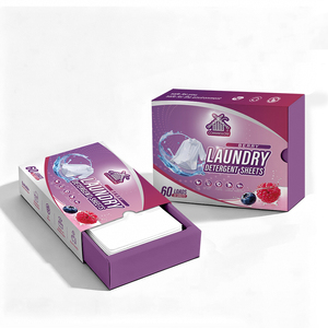 Feuilles de <span class=keywords><strong>lessive</strong></span> sans cruauté animale parfumées aux baies, fournisseur de produits de nettoyage du linge, feuilles de lavage sans résidus - Product Image 1