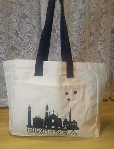 Bolsa de Mano de Lona de Algodón con Asa al Hombro, Estilo Nuevo, con Logotipo Personalizado, con Bolsillo y Cremallera para Estudiantes y Mujeres - Product Image 4