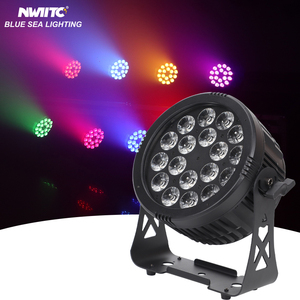 Impermeable IP 18x18W RGBWA UV 6IN1 Pantalla táctil Slim LED Par Can Luz de escenario para fiestas al aire libre DJ Parques temáticos Emisión blanca - Product Image 1