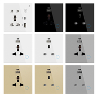 Prise intelligente Wi-Fi UK 16A, interrupteur mural standard et prise de courant, compatible Wi-Fi/Zigbee/application Tuya/maison intelligente/hôtel