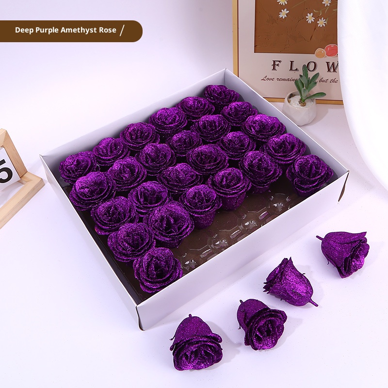 Rose d'améthyste violette profonde