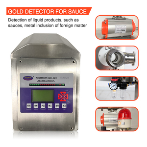 גלאי מתכות בעל רגישות גבוהה לקווי ייצור של רטבים, ריבות, מיצים, שמנים ומזון נוזלי עם הסרת זיהומים אוטומטית - Product Image 3