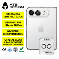 Protection d'objectif d'appareil photo pour iPhone Duo Pro Max, protection d'écran anti-rayures, verre trempé, film protecteur d'appareil photo